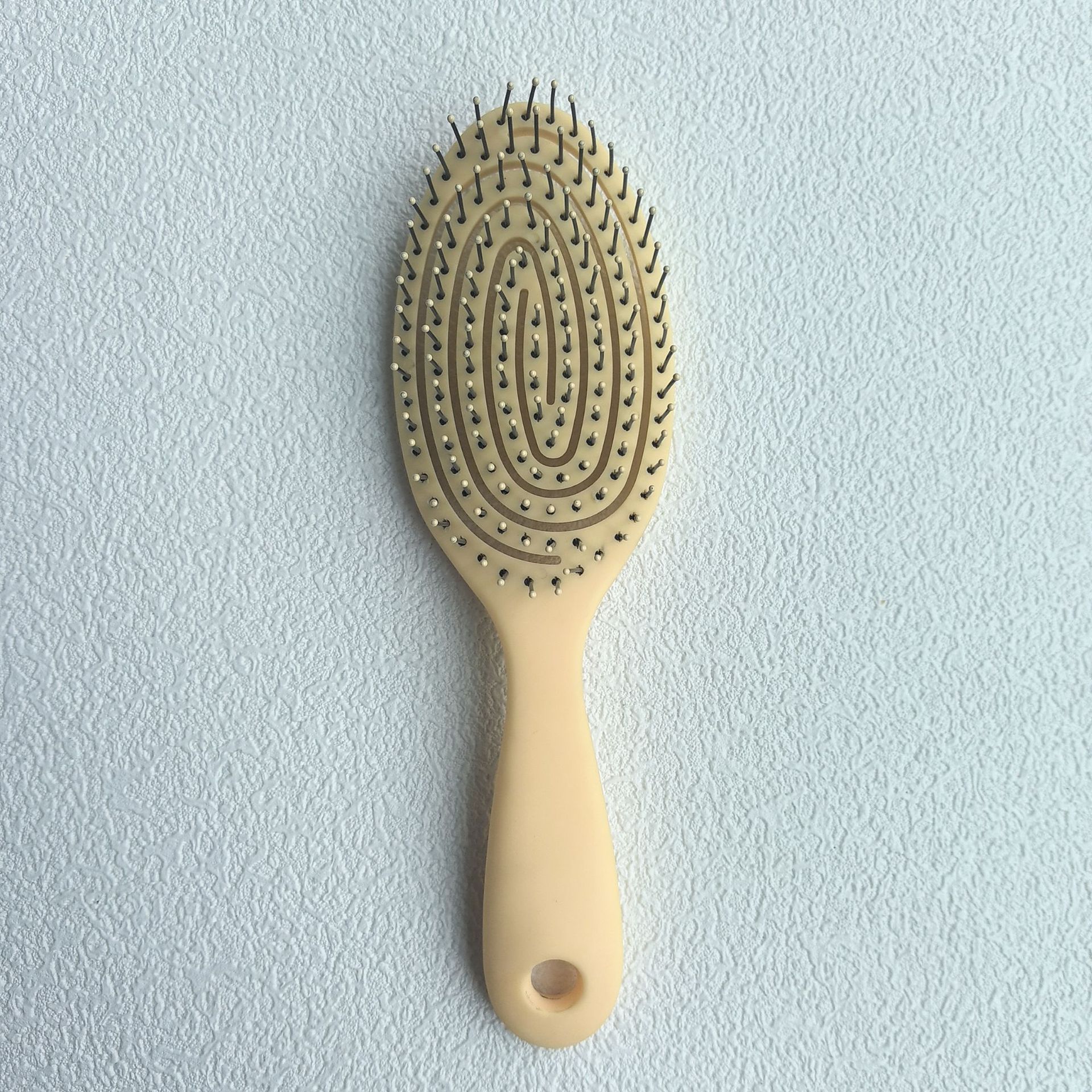 Pein de mosquito hueco pein de cabello de mano pein de costilla color caramelo seco y húmedo doble uso pein de regalo fábrica directa