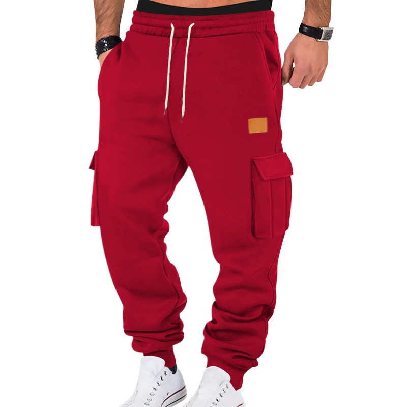 Men's Cargo Jogger Pants – Multi-Pocket Workout Trousers With Drawstring Waist (S-3XL, 10 Colors, Wrinkle-Free Quick-Dry Fabric)_voghion.com