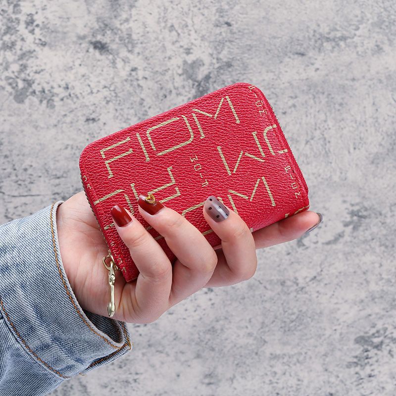 Estilo coreano titular de la tarjeta de moda femenina mini estudiante titular de la tarjeta de identificación de gran capacidad Mori multi-ranura para tarjeta monedero titular integrado