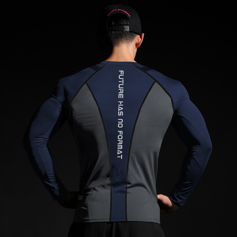 Trajes de entrenamiento para hombres entrenamiento de secado rápido mangas largas bottom alta elástica juego deportivo apertado equipo de baloncesto chaqueta ropa de carrera