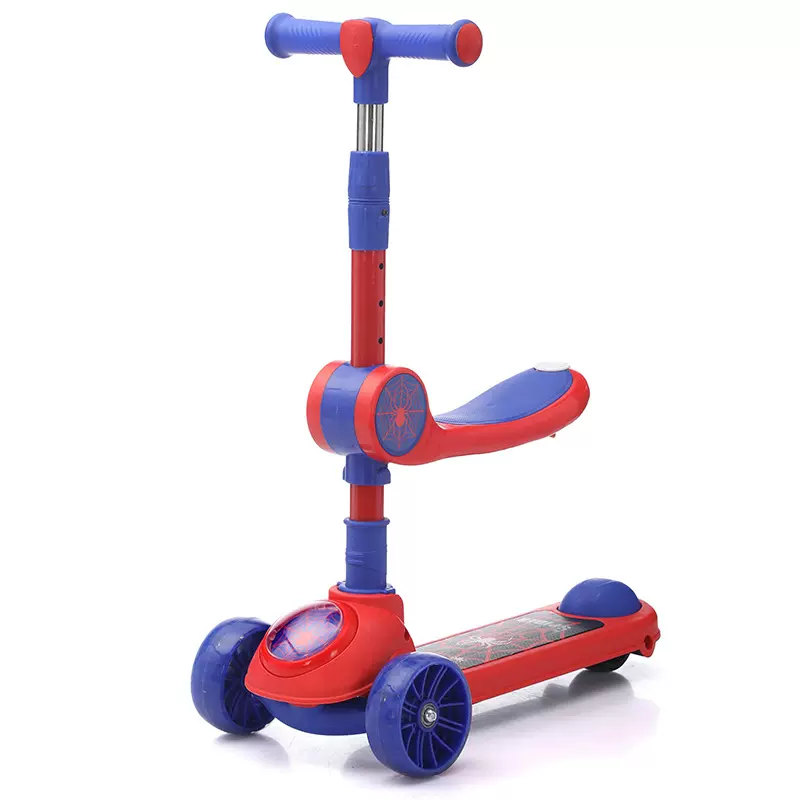 跨境滑板车儿童1-3岁5初学者男女孩可坐滑三合一宝宝滑滑车6-7岁