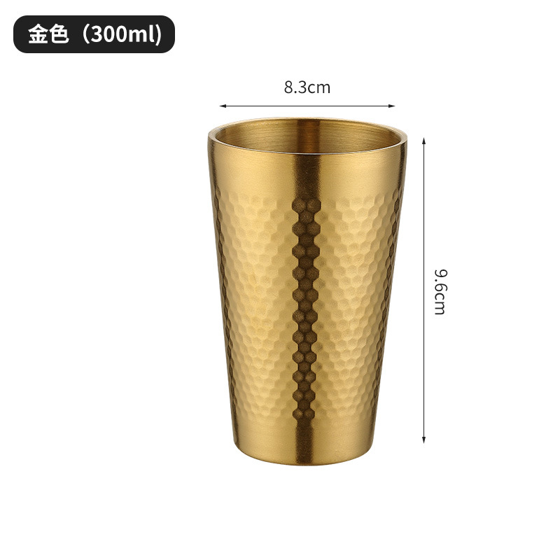 Taza martillada 300ml (201 Oro)