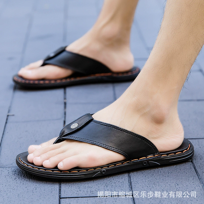 Новые мужские шлепанцы, модная верхняя одежда, мужские износостойкие шлепанцы, летняя уличная пляжная обувь.