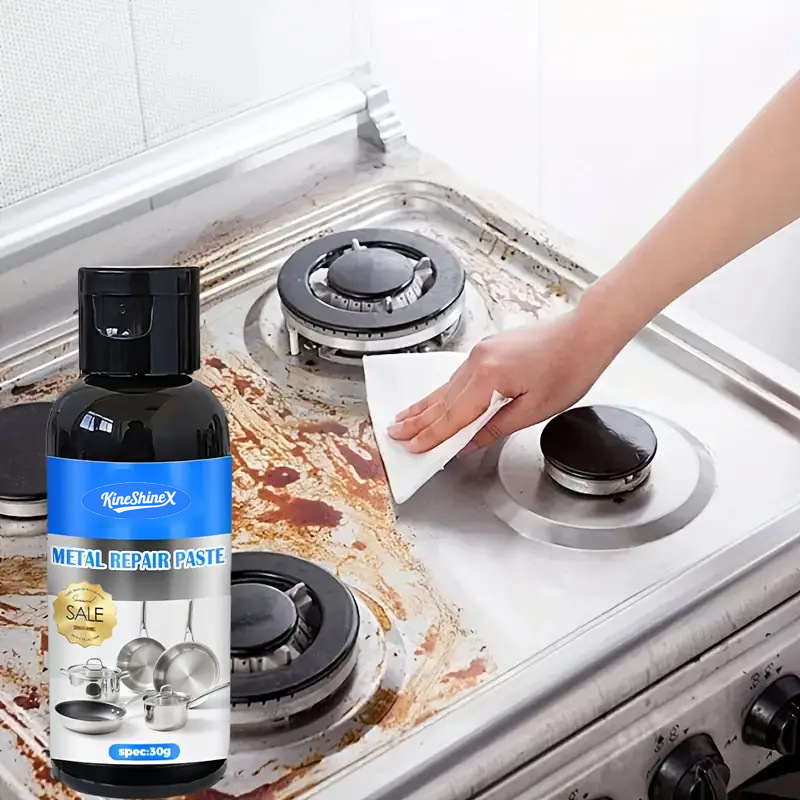 Stainless Steel Cleaning Paste Kitchen Multi-Functional Decontamination Paste to Remove Pot Bottom Burn Marks Polishing Bright Rust Remover Cross-Border Supply