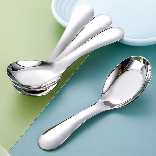 Stainless steel child spoon 316, household portable small spoon, gift, gift set, commercial spoon, short handle child spoon