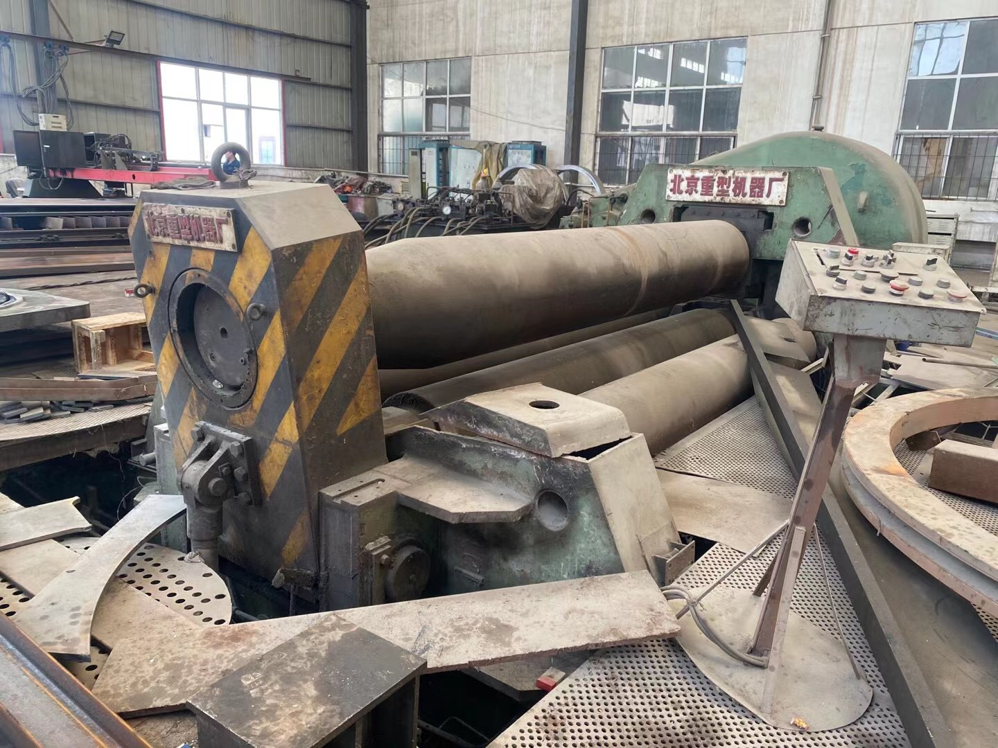 二手机床卷板机 四辊卷板机70X4米北京重型机床