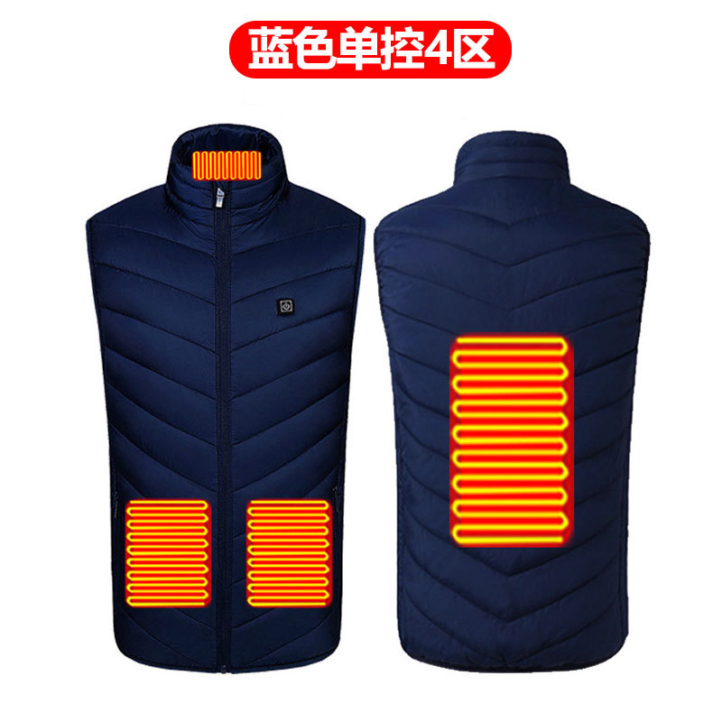 파란색 단일 제어 4개 구역 가열