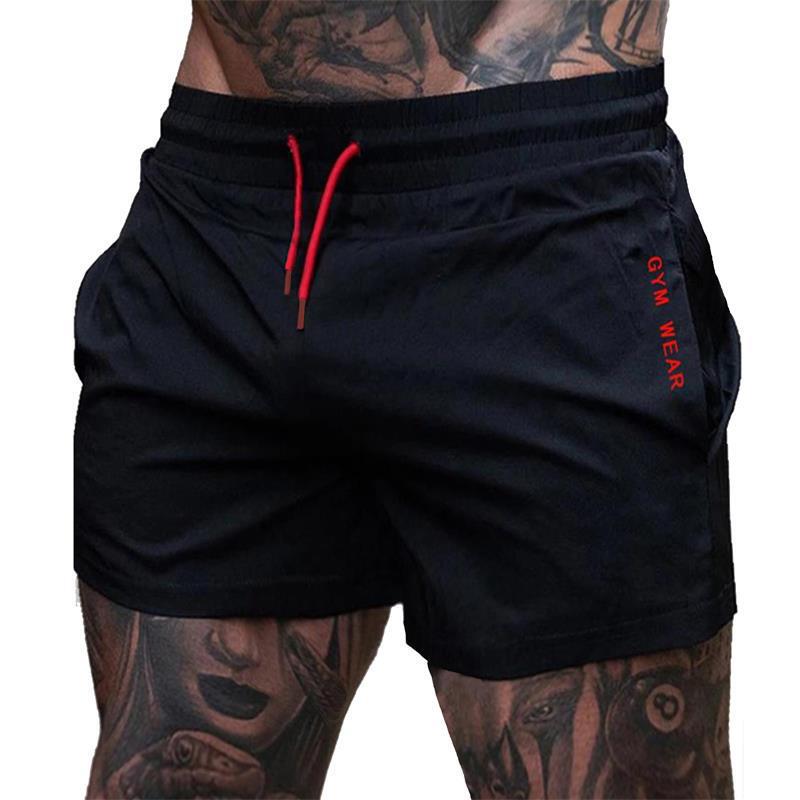 Sports Three-Quarter Pants Stretch Thin Men's Marathon Running Shorts Breathable Gym Squat Training Pants