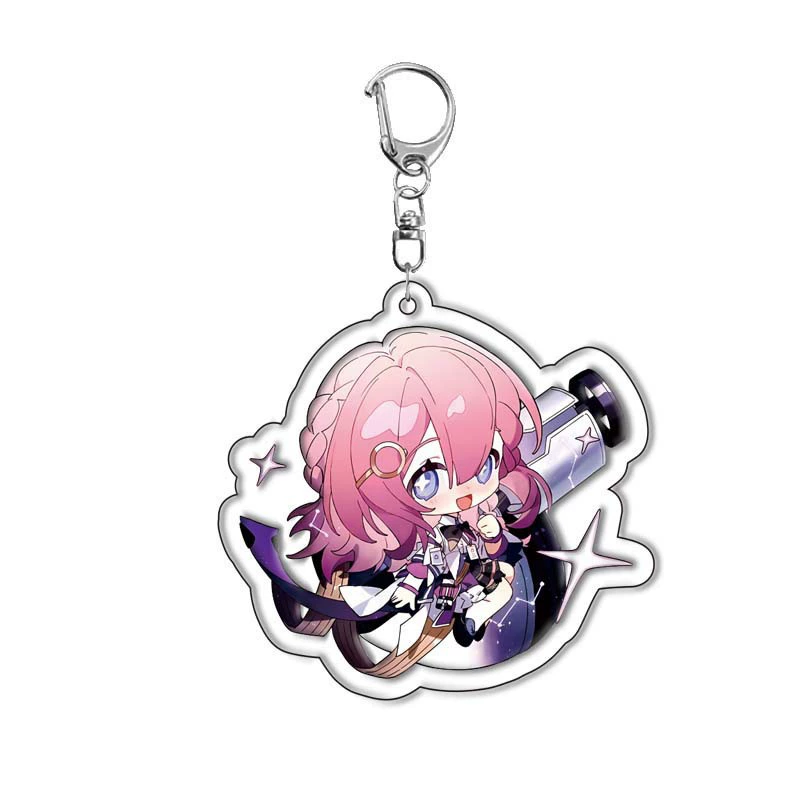 Honkai Star Railway Alicia Acrylic Keychain Yanqing Silver Wolf Xiluwalt