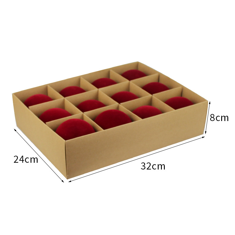 Bolas de Navidad 8CM / 12pcs Bolas de Navidad flocadas Decoraciones Navidad Factory Store Navidad directa image 4