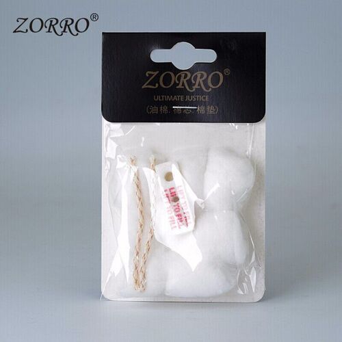 Zorro kerosene lighter special oil-absorbing cotton cotton core cotton pad spring flint consumables accessories zp universal wholesale