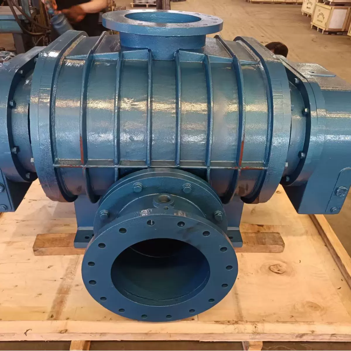 定制气力输送鼓风机增氧机污水处理曝气机气力输送真空泵罗茨风机