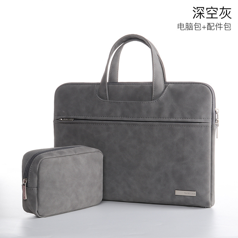 手提电脑包适用联想苹果macbook12笔记本air13/14内胆15.6女pro15|undefined