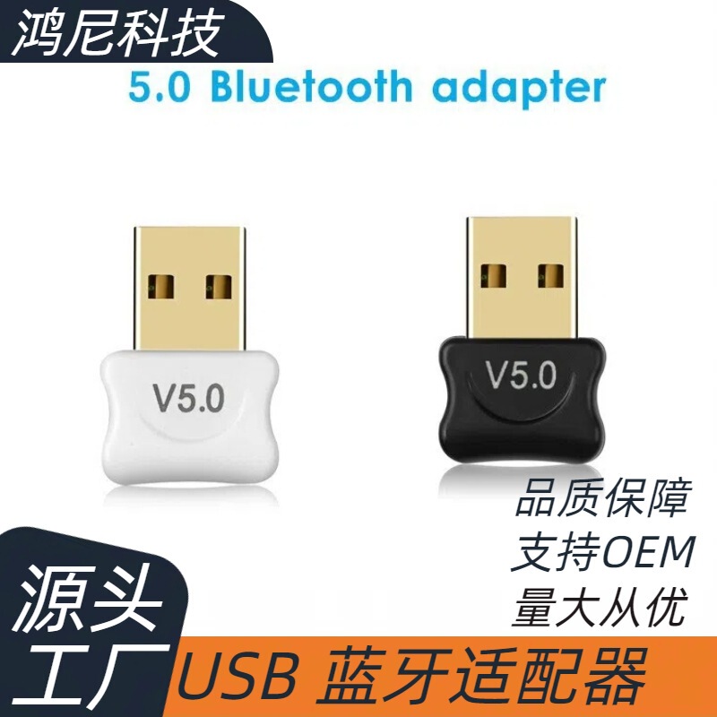 USB Bluetooth Adapter 5.0 Laptop Desktop Wireless Audio Converter Receiving Transmitter Driver-Free