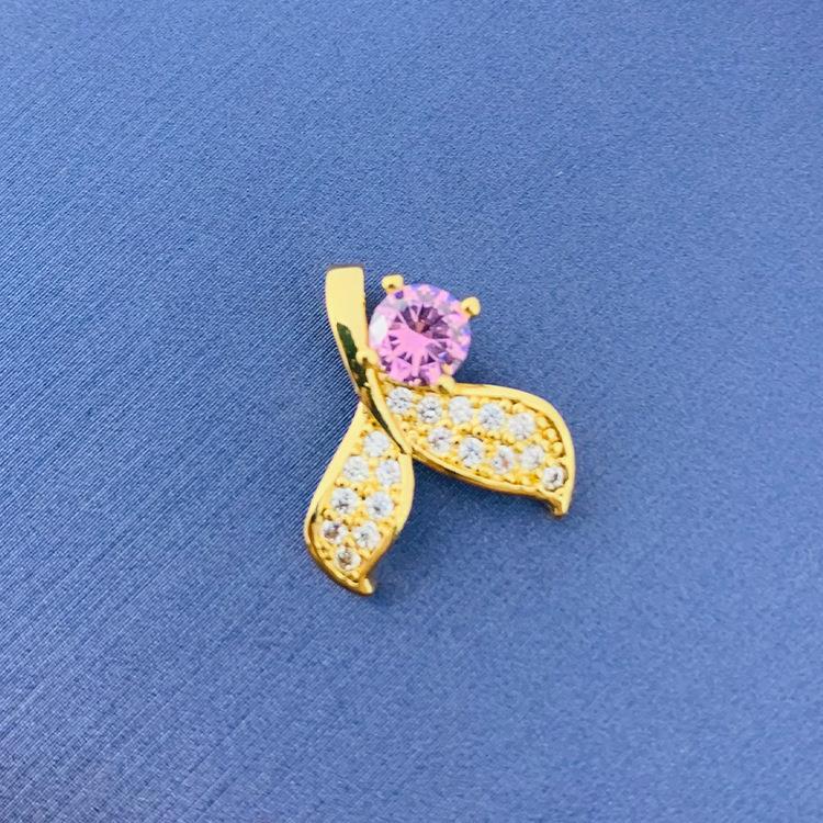 2022 nuevo trébol giratorio simple cien colgante fuente joyería fábrica al por mayor directa sin cadena