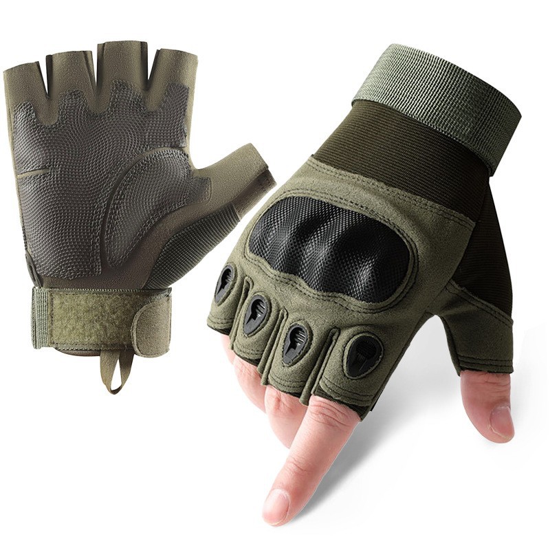 Guantes Tácticos Z902 de Medio Dedo para Hombre, para Ciclismo y Outdoor, Protección Deportiva, Militares