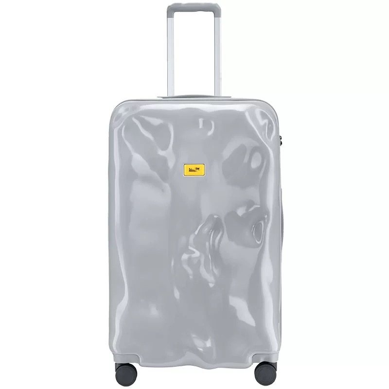 クラッシュ耐性のある箱、凹凸のある隕石痕のあるスーツケース、耐久性のあるジッパー付きPCローダースーツケース、スポーツトラベルスーツケース、機内持ち込みスーツケース