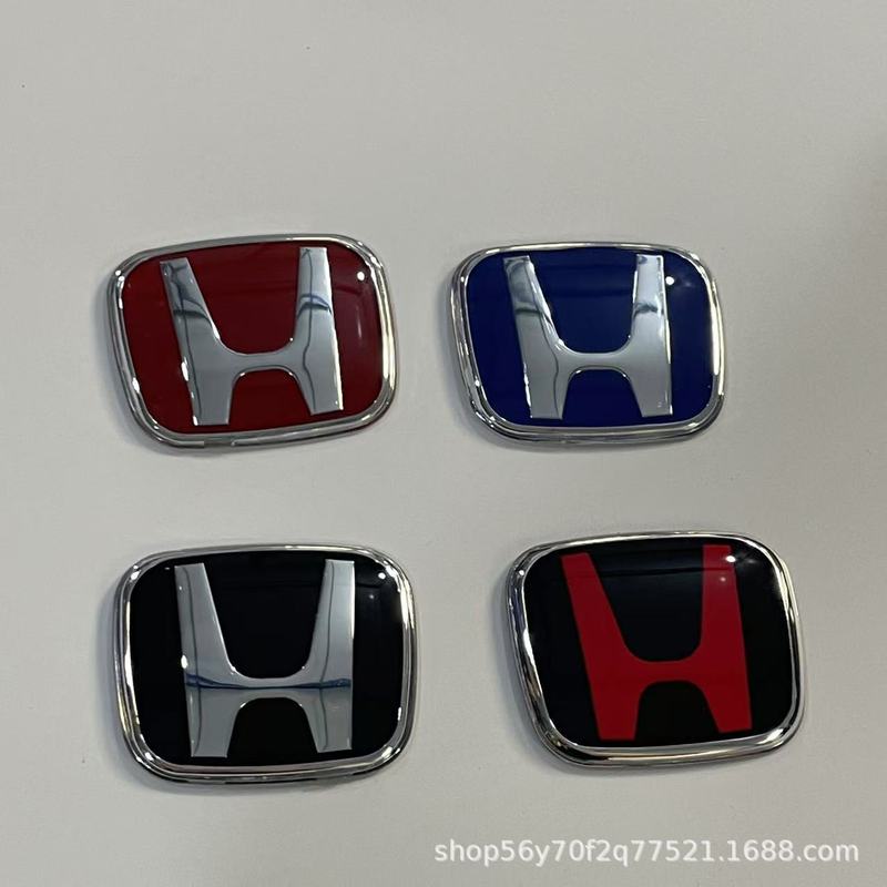 ホンダステアリングホイールHカーロゴ、シビックレッドラベル、フィットCRV、アコード、オデッセイ、フォンファンジェイドの改造前後に適しています。|undefined