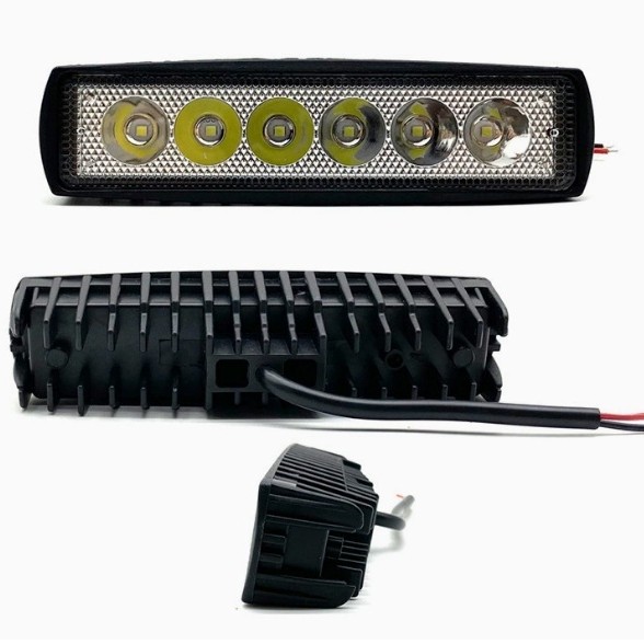 Luz de trabajo tipo un automóvil LED 6 pulgadas 18w 6 luces de mantenimiento de luces de motocicleta