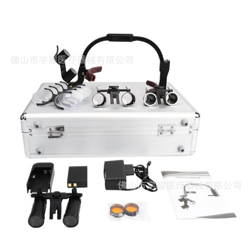 牙科头戴式放大镜头灯口腔五官科检查灯美容外科耳鼻喉科手术双灯