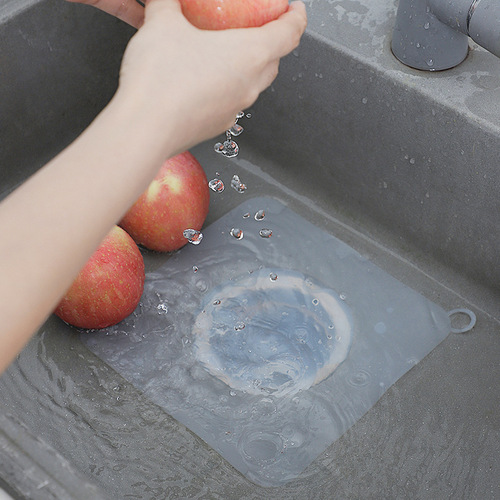 Sink anti-clogging silicone floor drain cover bathroom drain outlet hair anti-clogging filter sewer outlet filter