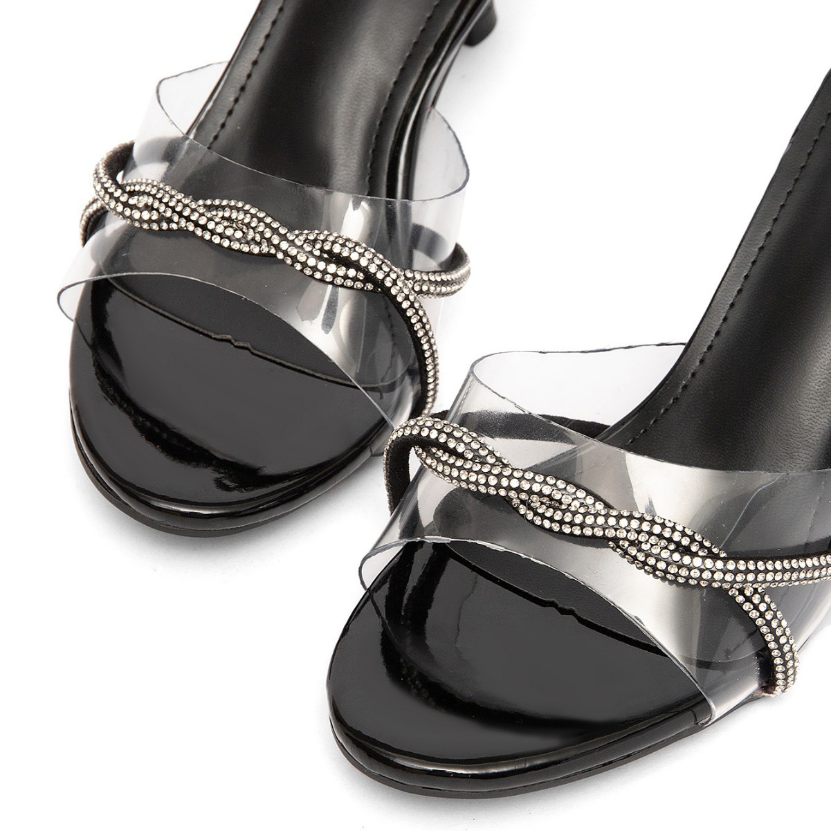 Exquisite Damen Abend-pantoletten Mit Strass Und Kelchabsatz_voghion.com