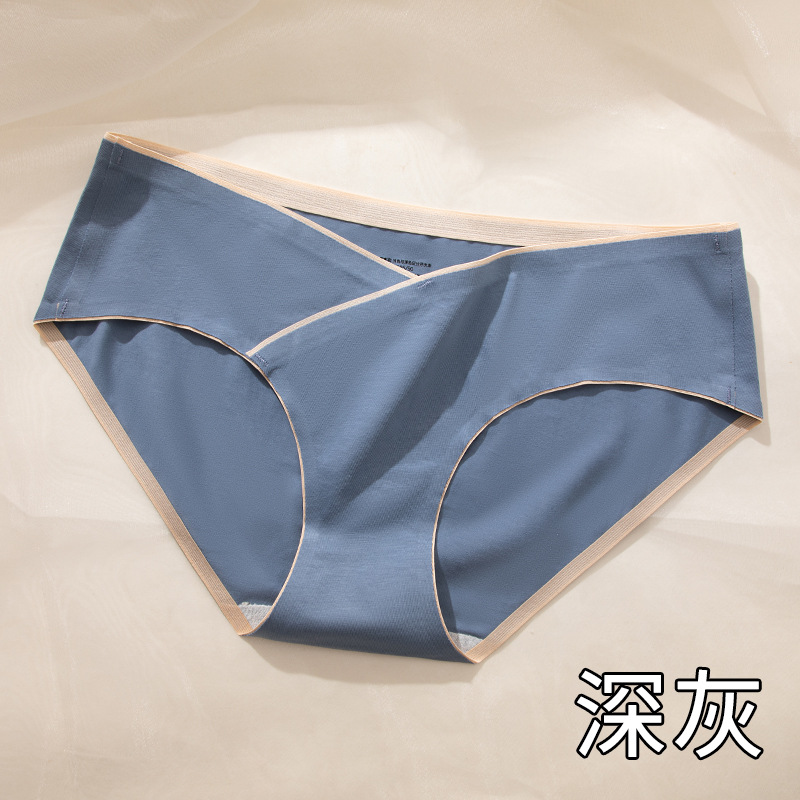Ropa interior de las mujeres embarazadas verano fino algodón puro entrepierna embarazada temprano, medio y tarde posparto especial ropa interior de cintura baja sin costuras