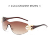 Retro glasses hip-hop style, trend advanced sunglasses, punk style, European style, high-quality style