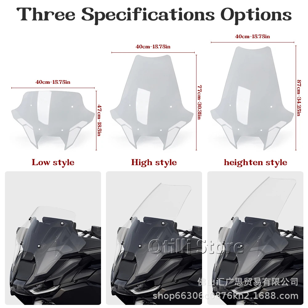 Motorcycle Modification Parts Suitable for Bmw R1300Rt 2025-2026 Front Windshield Deflector Cross-Border