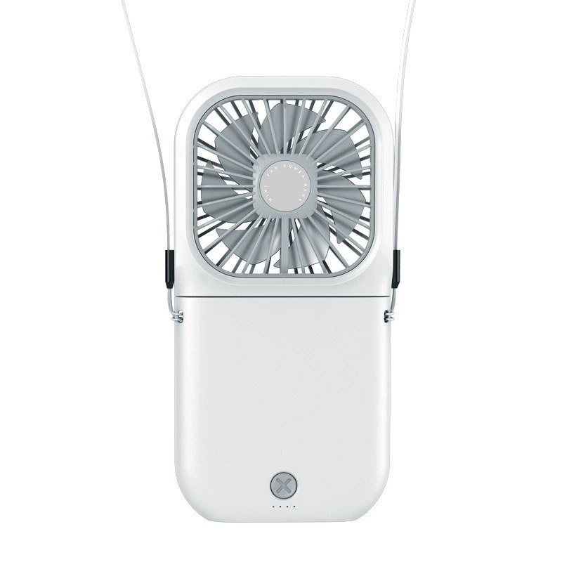 Портативный мини-вентилятор F30pro, USB‑зарядка, LED‑дисплей, складной с ремешком