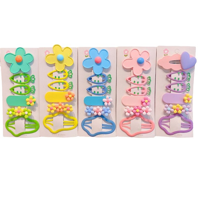 Niños nubes rotas lindas pinzas de cabello zanahoria roja pinzas de bang nuevo clip BB pinzas de cabello de flores para niñas