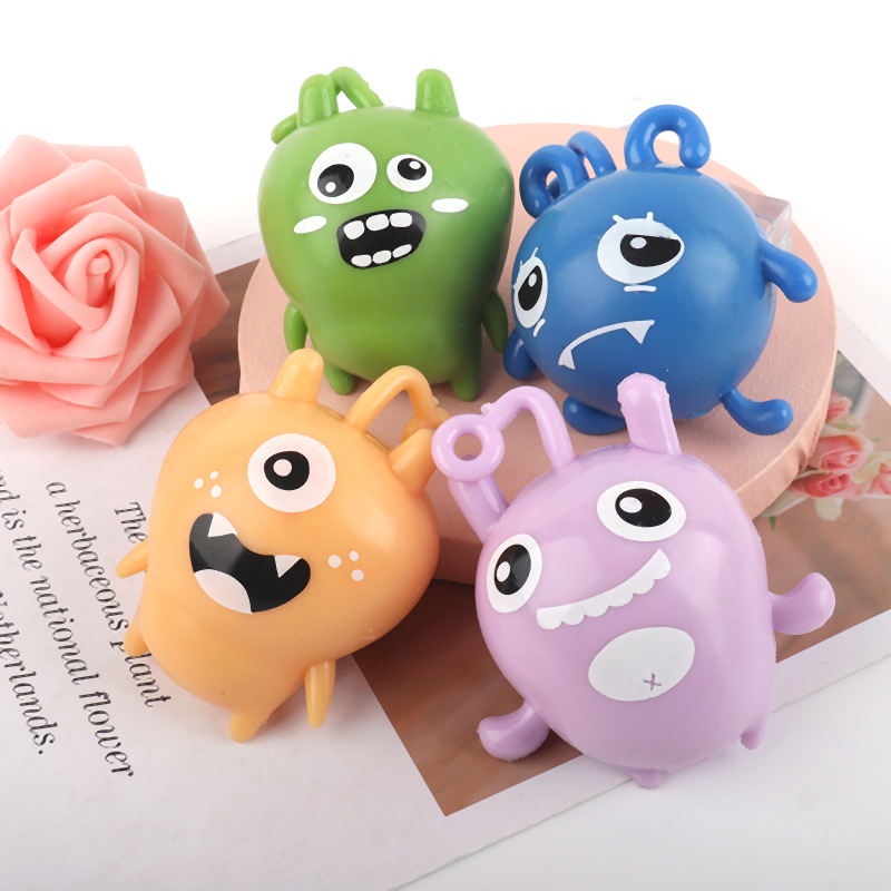 跨境熱賣面粉怪獸TPR解壓捏捏樂動物公仔減壓面粉球新奇特玩具