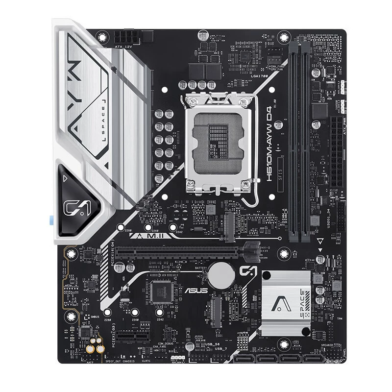 Asus совместимая материнская плата 610M D4, G6900, 12400