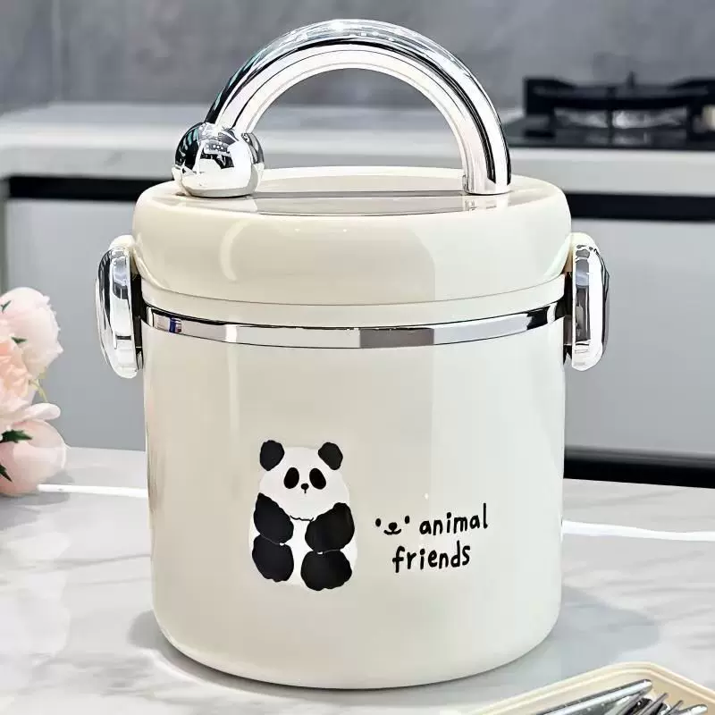 Термос детский ланч-бокс из нержавеющей стали для учеников начальной школы, нержавеющая сталь AISI 304