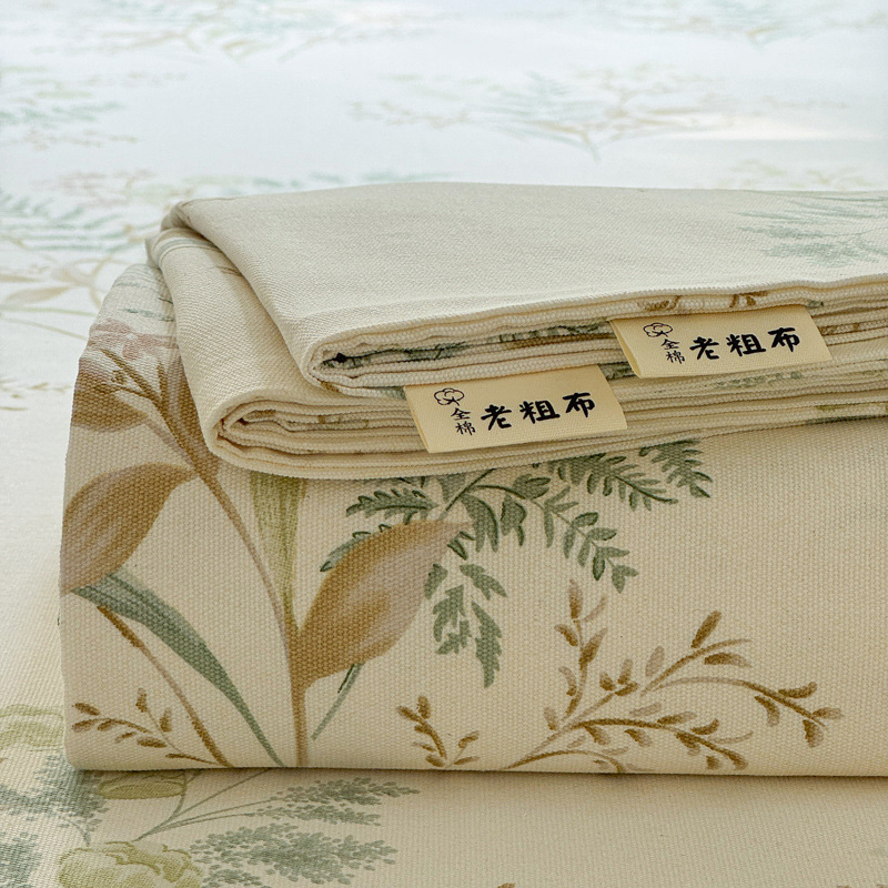 Thickened Old Coarse Cloth Bed Cover Class A All Cotton Bedspread Single Piece Household Mattress Protector Dormitory Single Pure Cotton Bed Cover