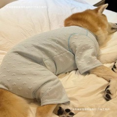 ペットの秋と冬のユニバーサル四本足服愛ジャカード暖かい犬ホーム服 2 色ゴールデンレトリバーアラスカ