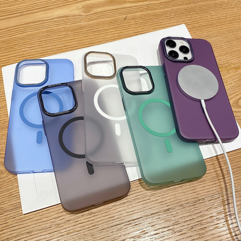Suitable for matte magnetic phone iPhone 15 promax hard case 14 minimalist 13 premium 12pm_voghion.com