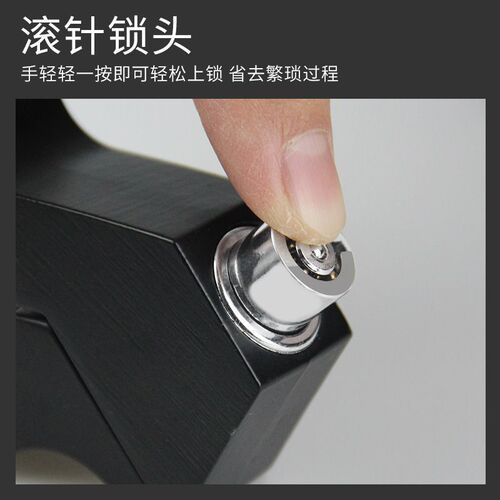 Anti-theft motorcycle lock modification kickstand handlebar anti-theft lock electric bike handlebar bull horn lock aluminum handlebar lock