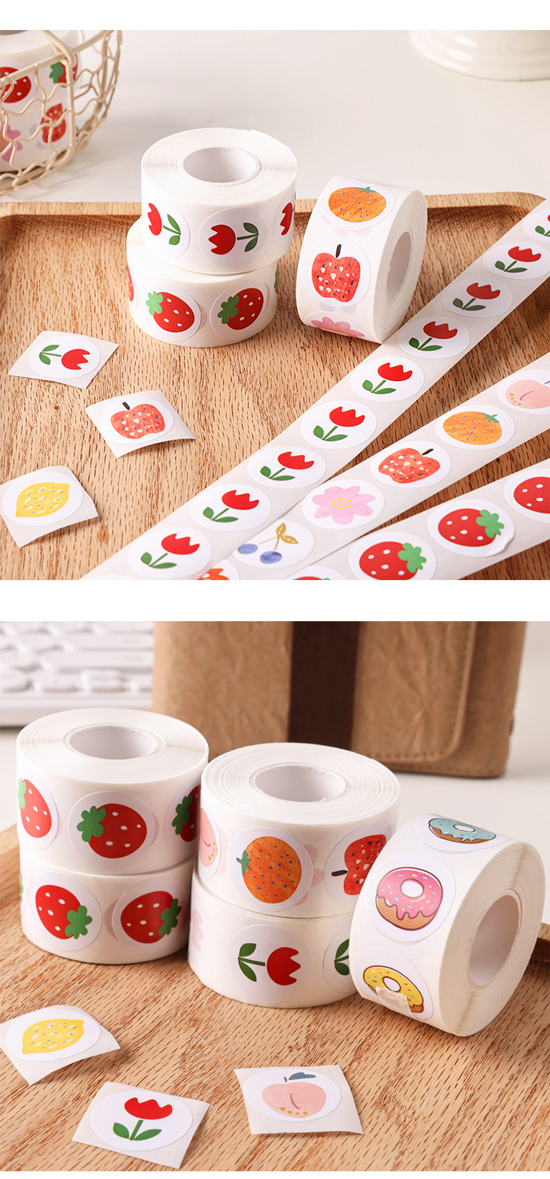 水果、花朵、甜甜圈贴纸_10