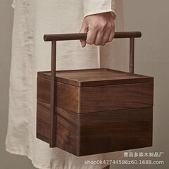 木製ドライフルーツボックスポータブルスナックペストリー包装食品ボックス結婚式宴会ギフトボックスティーボックス中秋節月餅ボックス
