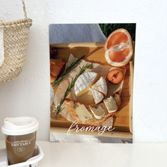 夏日香氣麵包水果野餐攝影質感藝術海報 韓國ins小清新簡約裝飾畫