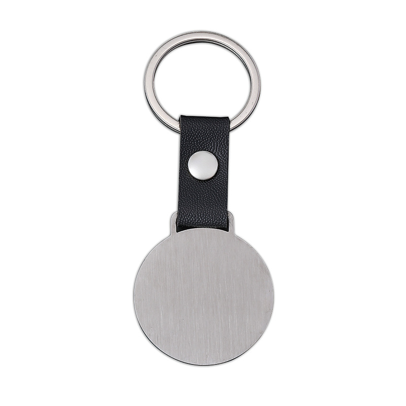 Plating Design Basic, Modern Style Style Basic Modern Style Geometric Customization Laser Engraving 201 Stainless Steel Pu Leather Plating Unisex Bag Pendant Keychain
