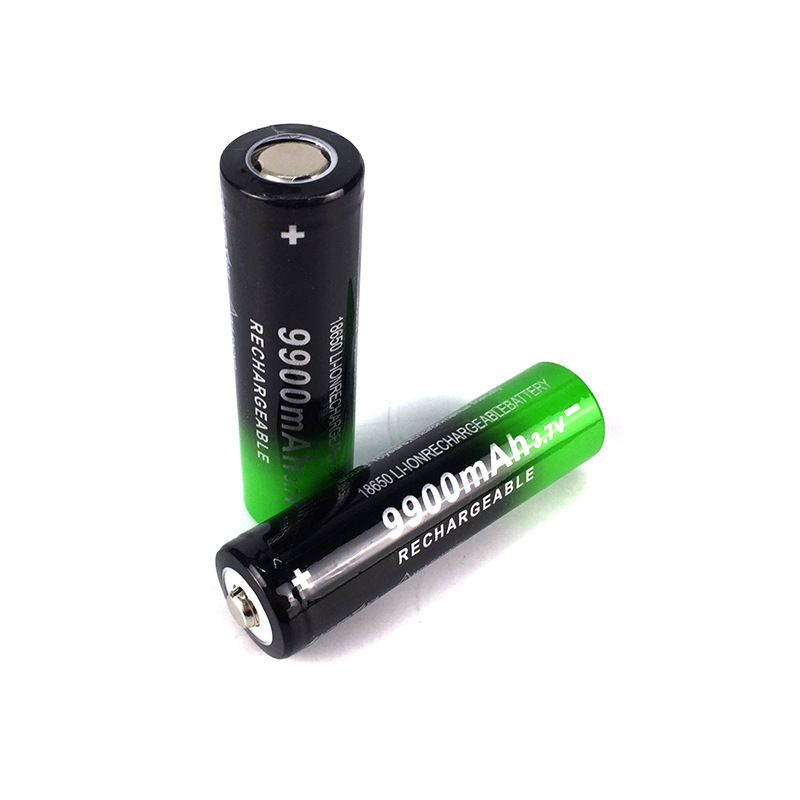 Dark green 9900 mA 18650 lithium battery toy small fan power flashlight power tool battery pack