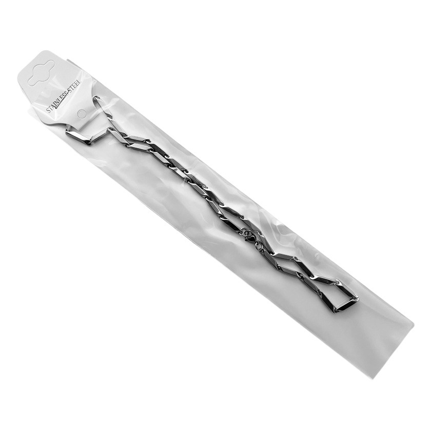 Stainless Steel Necklace Titanium Steel Men's Chain Handmade Diamond Chain Girl's Pendant with Chain Melon Seed Chain Jewelry Accessories