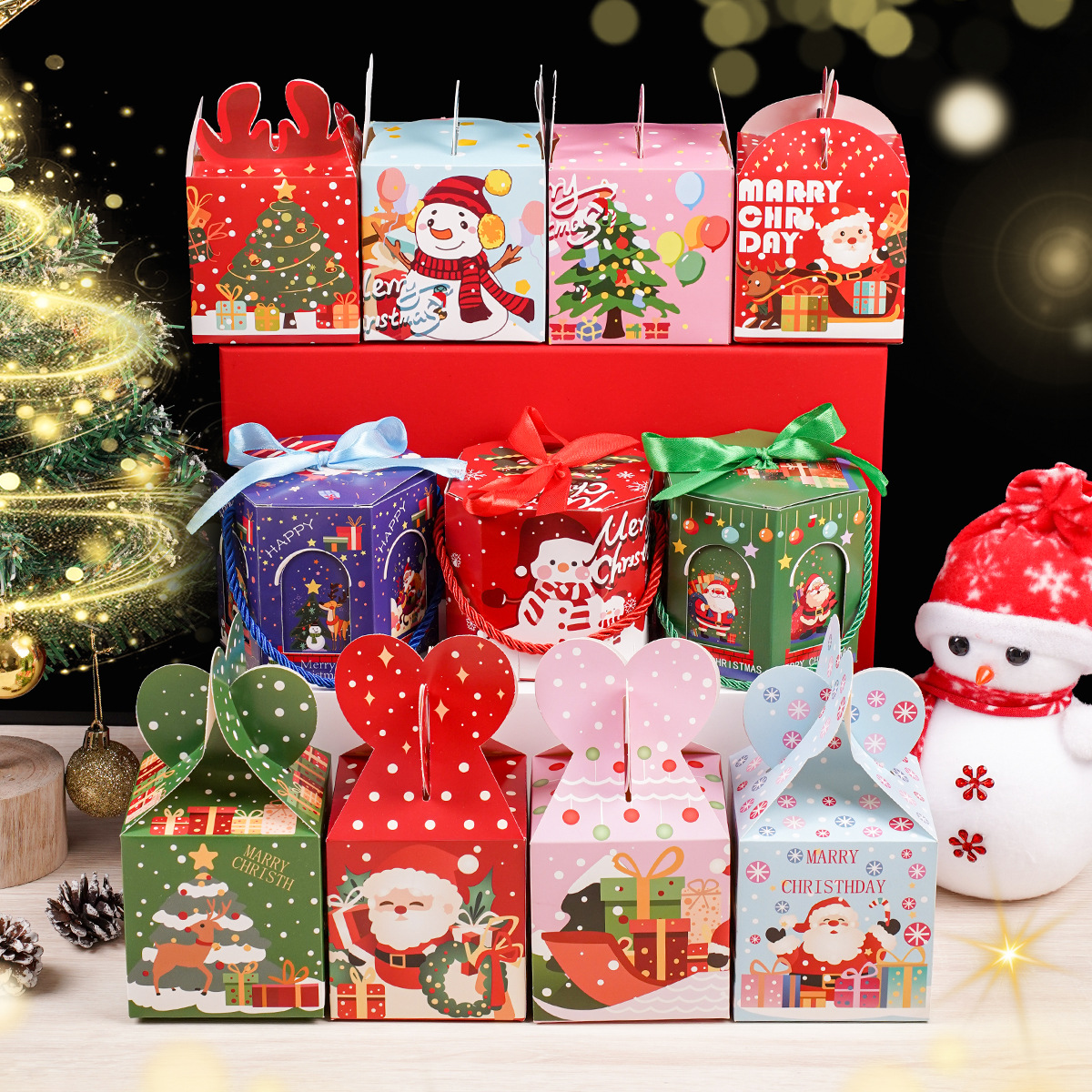 Navidad Apple caja de regalo regalo regalo de Nochebuena caja de mano nueva explosión venta al por mayor