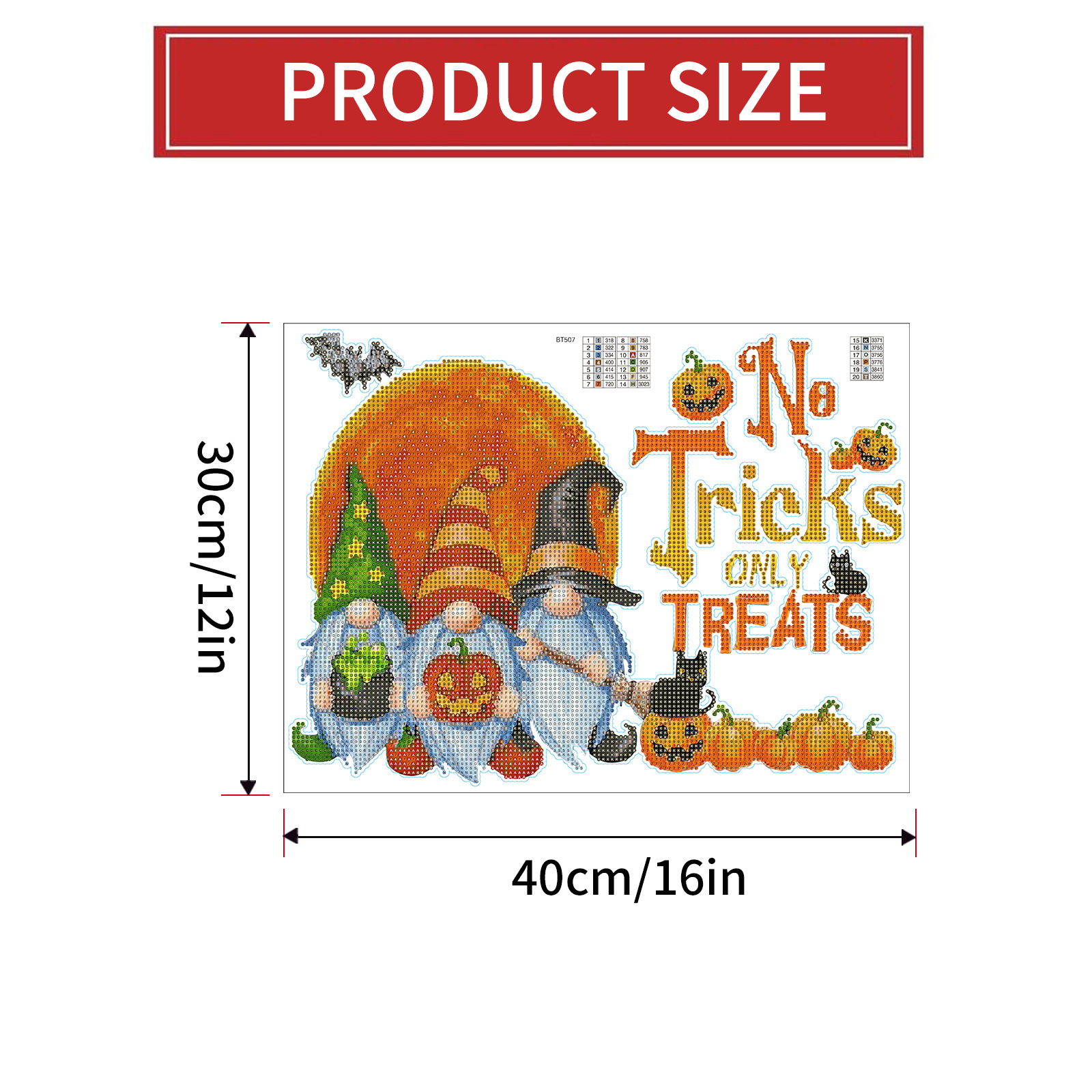 Halloween calabaza luna pintura de diamantes pegatinas al azar pintura de mampostería de bricolaje pegatinas de pared pegatinas hechas a mano dibujos animados diamante redondo venta caliente