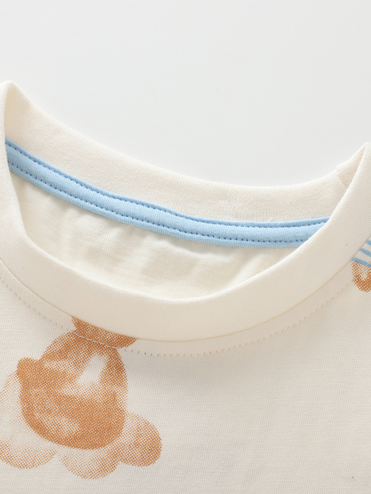 Malwee transfronterizo de niños dos piezas de verano nuevo estilo europeo y americano de niños de media edad camiseta de cuello redondo casual guapo conjunto de niños