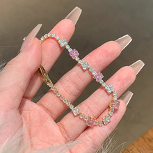 韩版多巴胺彩色锆石手链女轻奢小众高级感时尚百搭手饰女厂家