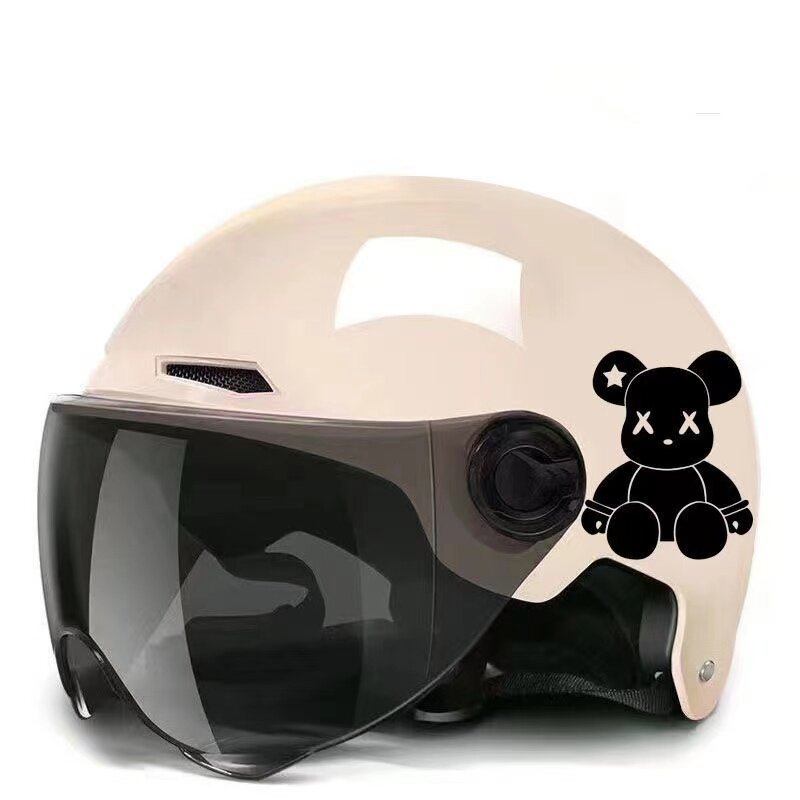 New national standard certified electric motorcycle helmet for men and women, sun protection, suitable for summer and all seasons, universal safety helmet