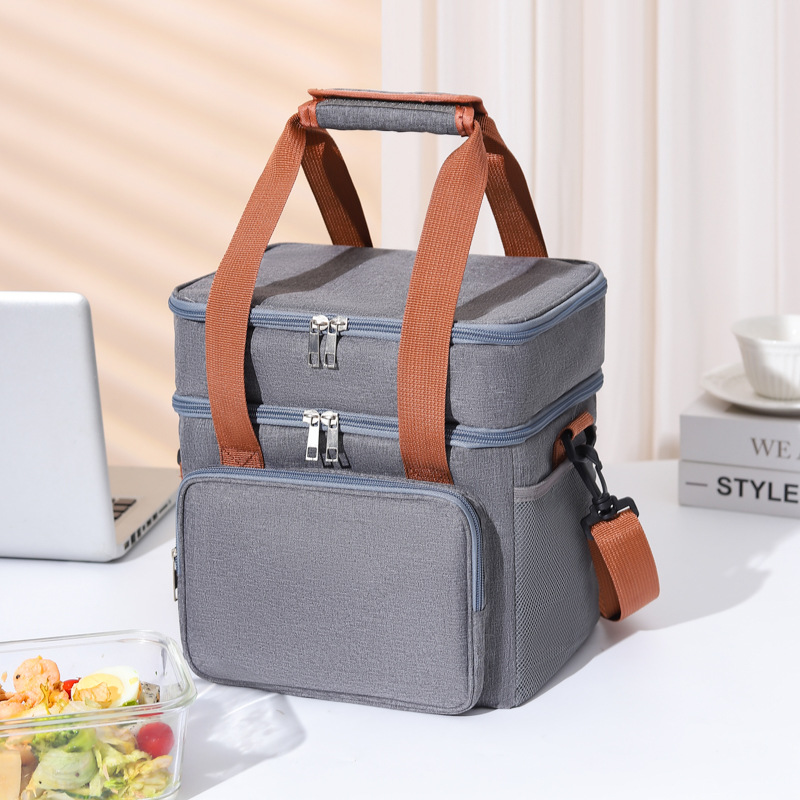 Bolsa de caja de almuerzo al por mayor bolsa de almuerzo bolsa de almuerzo bolsa de aislamiento de picnic bolsa de almuerzo bolsa de almuerzo de aislamiento de papel de aluminio grueso